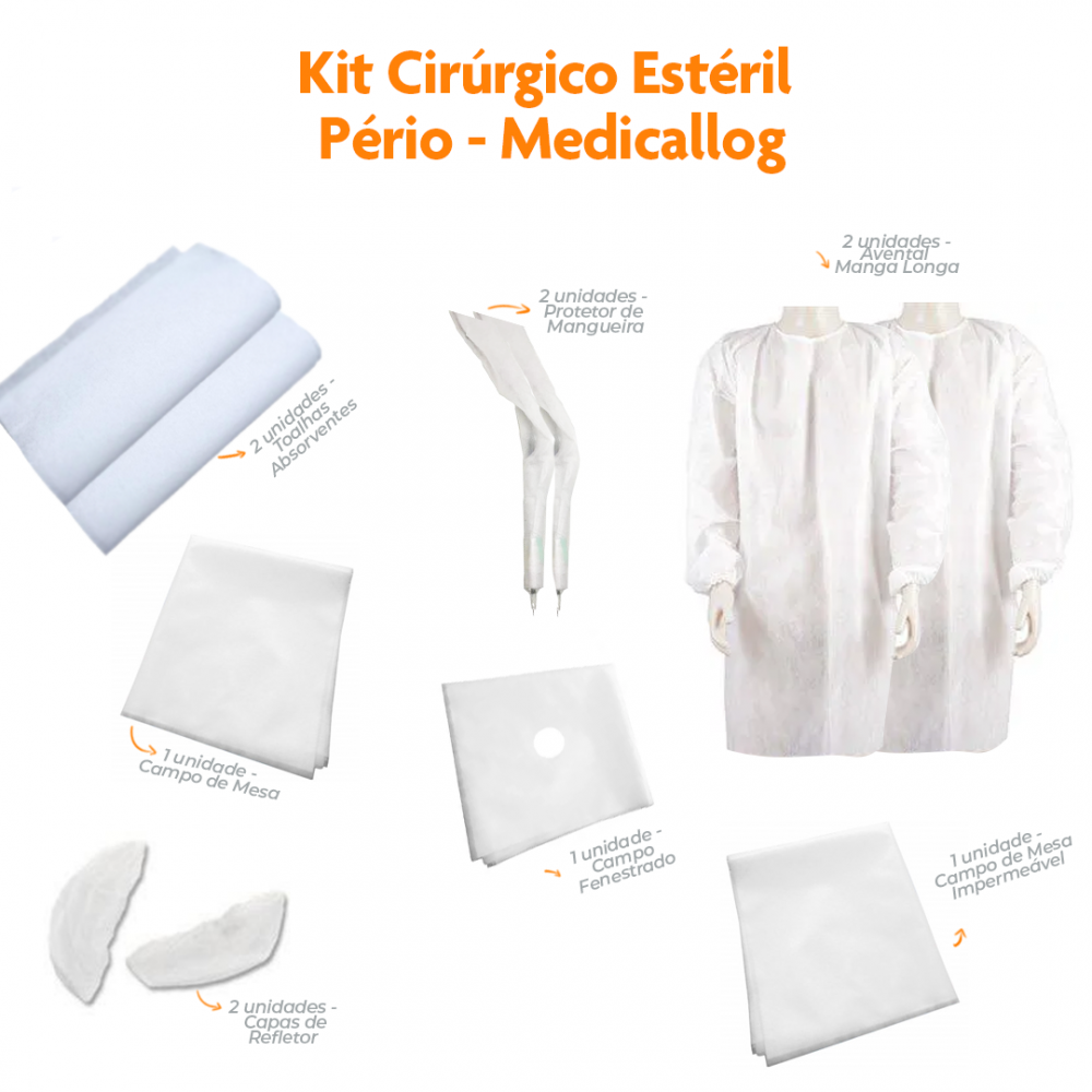 imagem KIT CIRURGICO ESTÉRIL PÉRIO-MEDICALLOG 30 GR