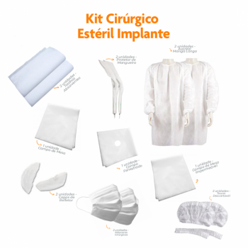 imagem KIT CIRURGICO ESTÉRIL IMPLANTE-MEDICALLOG 30 GR