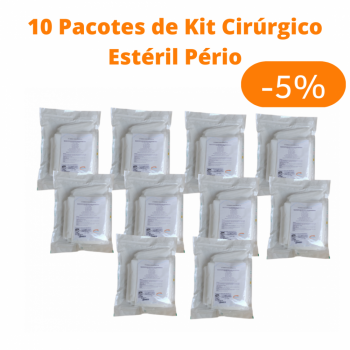 imagem 10 PACOTES KIT CIRÚRGICO ESTÉRIL PÉRIO 30 GR