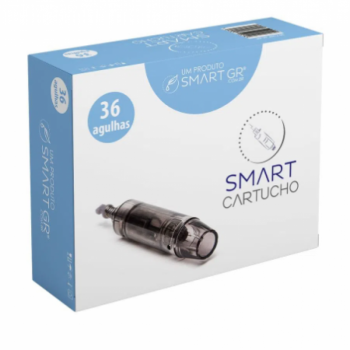 imagem Cartucho Smart Derma Pen Preto 36 Agulhas - Kit com 10 unidades 
