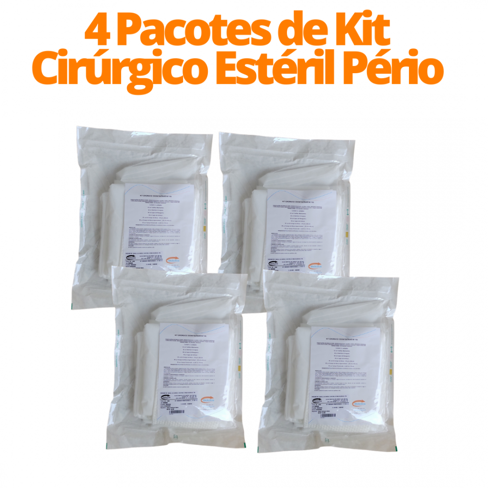 imagem 4 PACOTES KIT CIRÚRGICO ESTÉRIL PÉRIO 40 GR